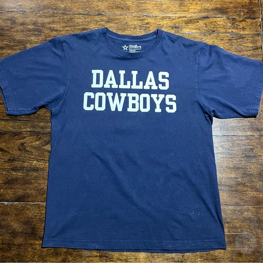 Dallas Cowboys Authentic‎ NFL Navy Blue Shirt M Football Mens Womens 100% Cotton